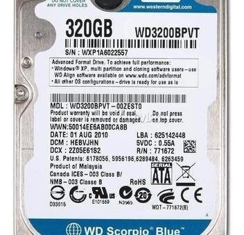 Disco 2.5″  320 GB Marcas varias REF