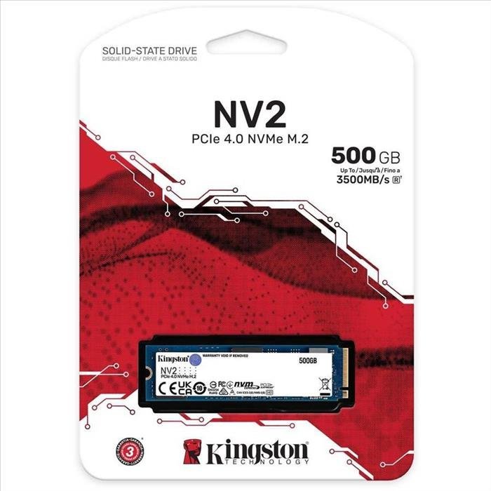 SSD 500 Gb Kingston SNV2S/500G M2 M.2 NV2 PCIe 4.0