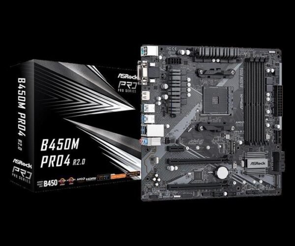 Mother AsRock B450M PRO4 R2.0 (S-AM4)