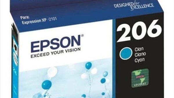 Cartucho Original EPSON 206 T206220 Cian