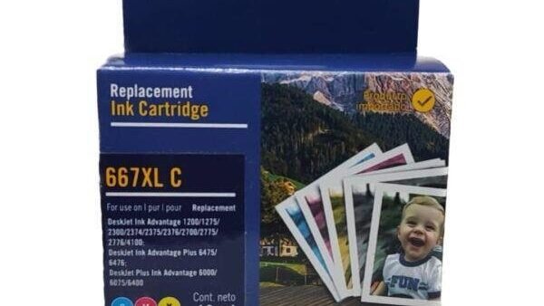 Cartucho alternativo HP 667XL Color