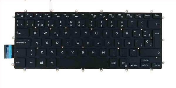 Teclado Dell Inspiron 13-5378 P69G 14-7466 Esp - Imagen 2