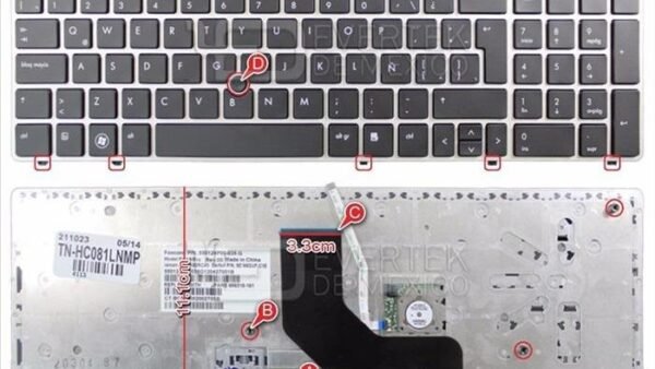 Teclado HP Probook 6560B 6570B 8560B 8570B Esp