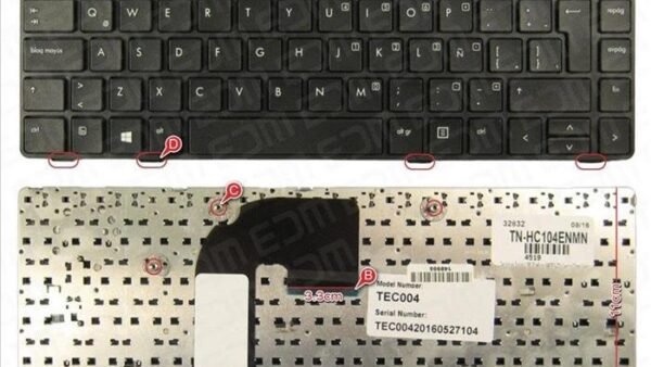 Teclado HP Elitebook 8470 8470P 8460P Esp c/ marco
