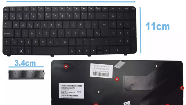 Teclado HP G72 CQ72 G72-100 G72-200 G72T-200 Esp