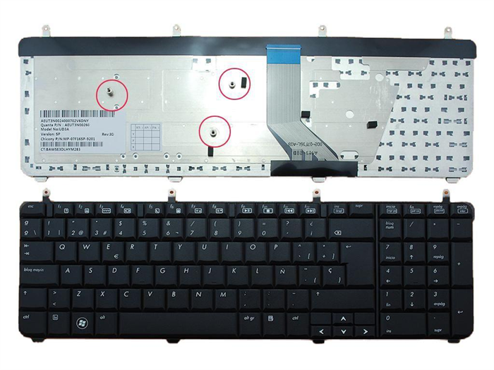 Teclado HP Pavilon DV7-2000 DV7-3000 DV7-3100 Esp