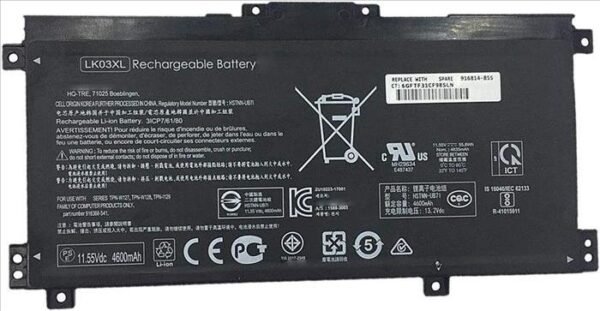 Bateria p/ HP x360 LK03XL