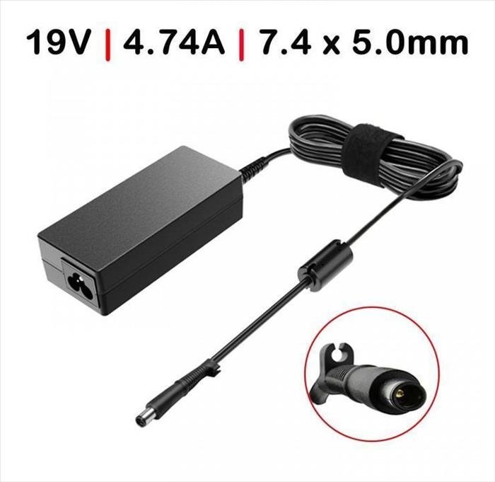 Cargador p/ HP  90W 19V 4.74A 7.4*5.0 smart pin