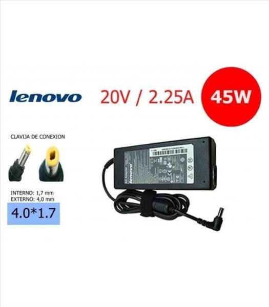 Cargador p/ Lenovo  45W 20V 2.25A 4.0*1.7