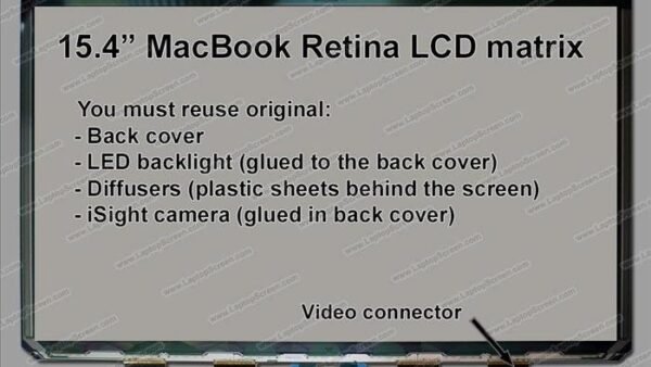 Pantalla 15.4 LED Macbook Pro Retina