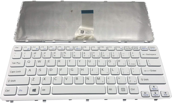 Teclado Sony SVE14 SVE141 SVE1411 Ing US blanco