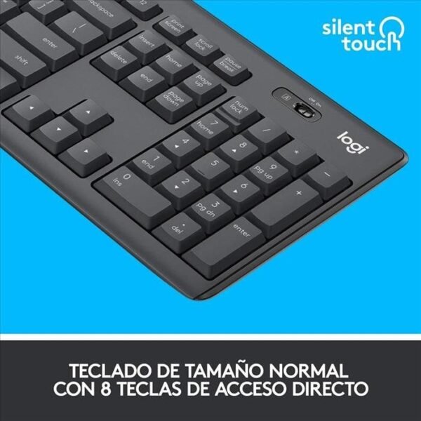 Teclado y Mouse Logitech MK295 Inalámbrico Silent - Imagen 5