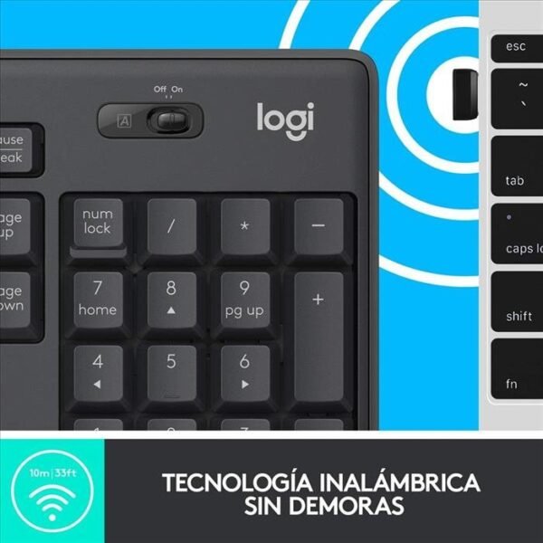 Teclado y Mouse Logitech MK295 Inalámbrico Silent - Imagen 6