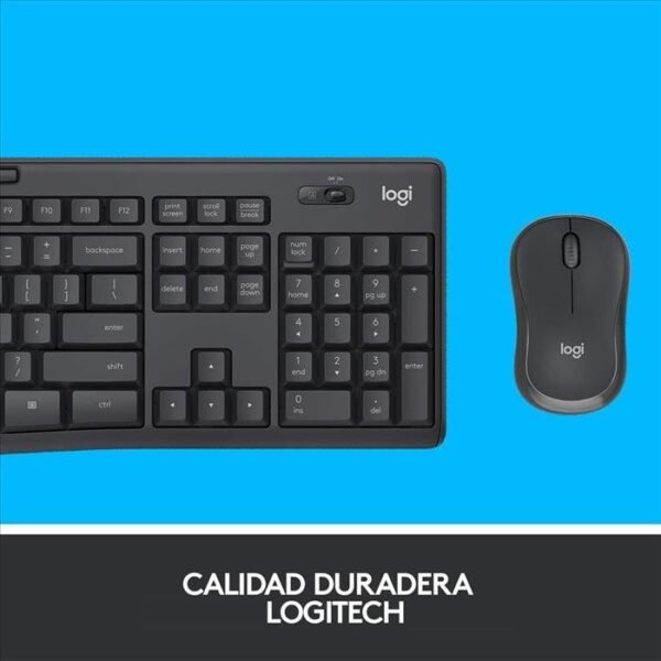 Teclado y Mouse Logitech MK295 Inalámbrico Silent - Imagen 7