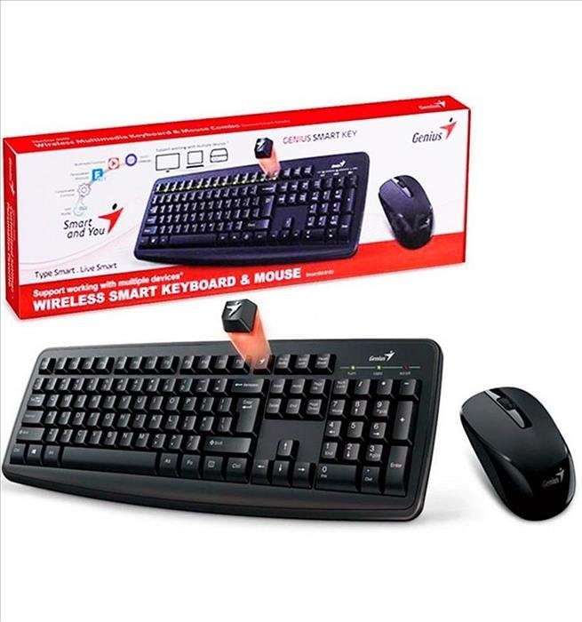 Combo Teclado y Mouse Genius KM-8100 USB Inalambri