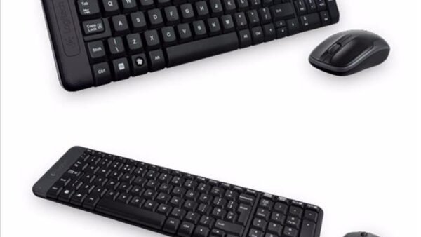 Teclado y Mouse Logitech MK220 Inalámbrico Negro
