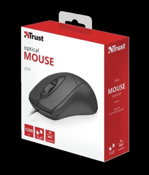 Mouse Trust Ziva 21947 USB Negro