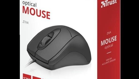 Mouse Trust Ziva 21947 USB Negro