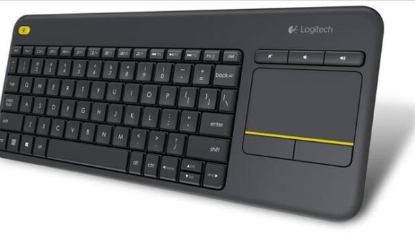 Teclado Logitech K400 Plus Inalámbrico Touch Negro