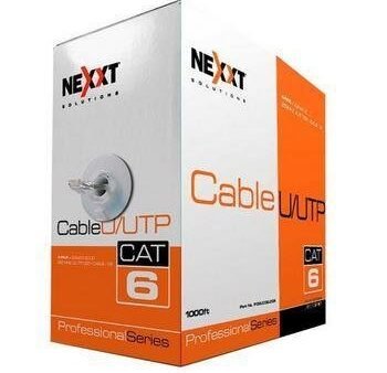 Cable UTP Cat6 interior 100% cobre x mt Gris
