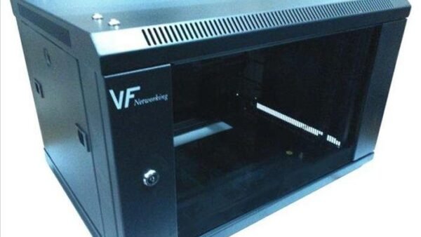 Rack fijo VF 6U 6000x450mm c/PDU 6 tomas negro