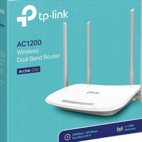 Router TP-LINK Archer C50 300Mbp Gigabit DB 4 ant - Imagen 3