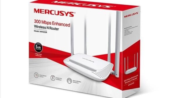 Router Mercusys MW325R 300Mbps 4 antenas 5dBi