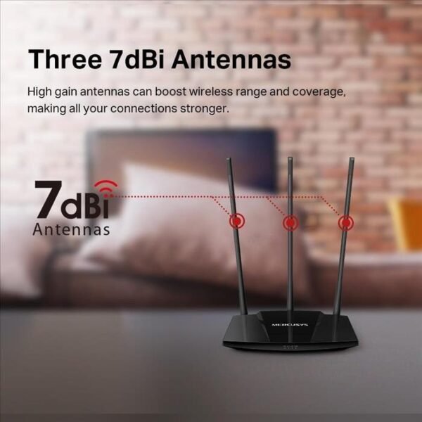 Router Mercusys MW330HP Alta Potencia 3 antenas - Imagen 5