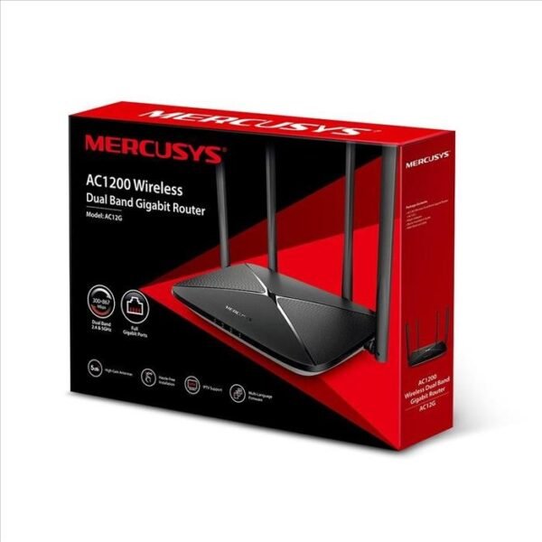 Router Mercusys Wireless AC12G D/Band AC1200 Gbit