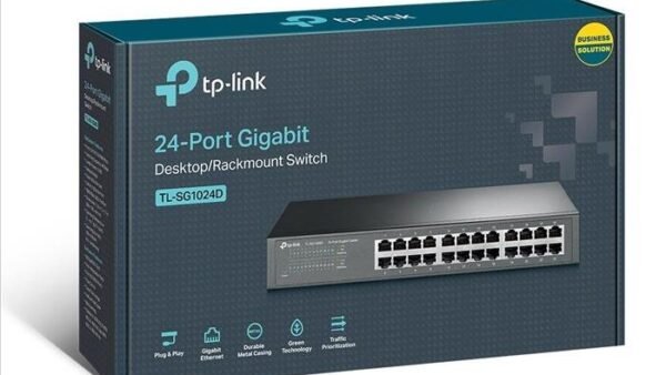 Switch TP-LINK SG1024D 24 bocas Gigabit Rackeable
