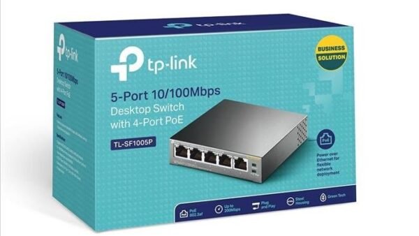 Switch TP-LINK TL-SF1005P 5 bocas 10/100 PoE