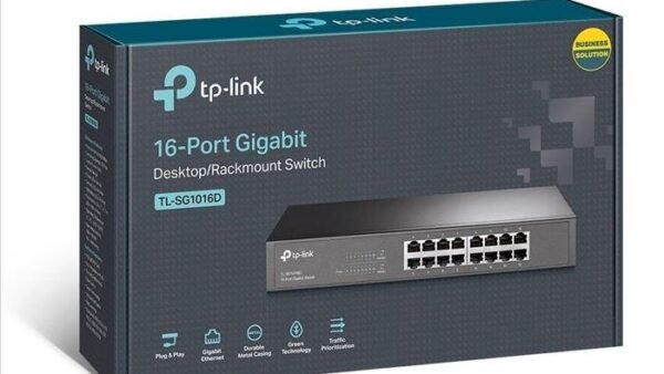 Switch TP-LINK SG1016D 16 bocas Gigabit Rackeable