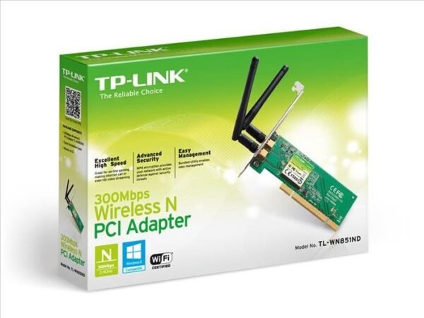 Tarjeta red WIFI PCI TP-LINK TL-WN851ND 300Mbps