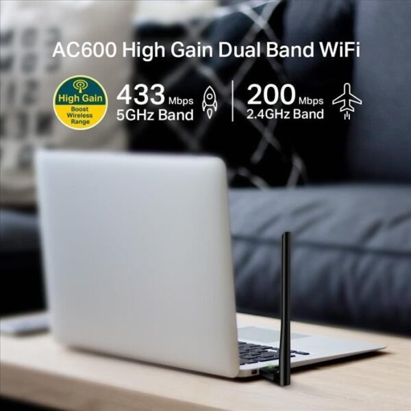 Tarjeta red USB WIFI TP-LINK Archer T2U Plus AC600 - Imagen 7