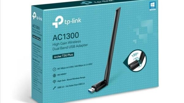Tarjeta red USB WIFI TP-LINK ArcherT3U Plus AC1300