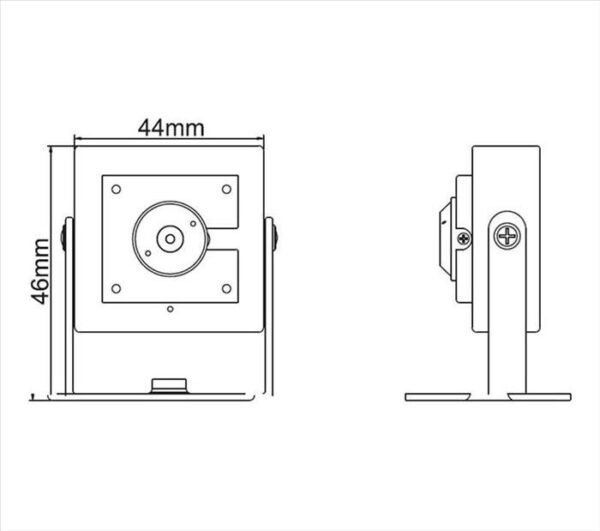 Pinhole 720 3.7mm AHD TVI CVI CVBS - Imagen 2