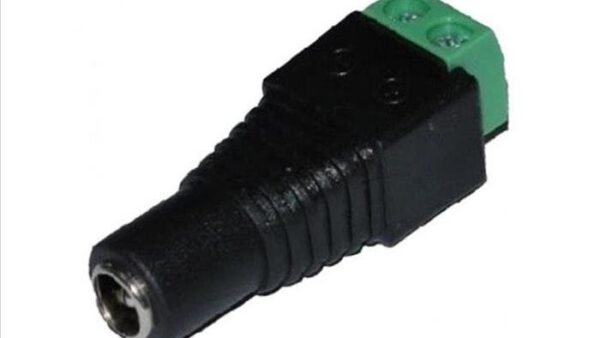 Conector Plug DC de alimentación c/ bornera hembra