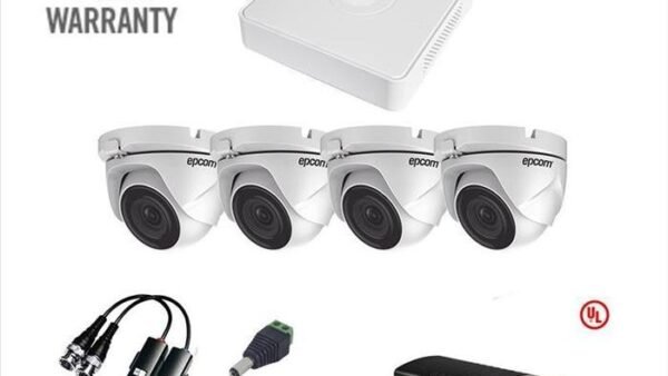 KIT DVR 4 canales + 4 camaras domo 1080p Full HD