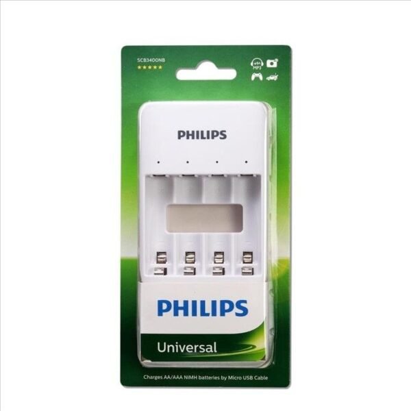Cargador de pilas Philips SCB3400NB/97