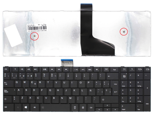 Teclado Toshiba C50-A C50D-A C55-A C55D-A C55T Esp