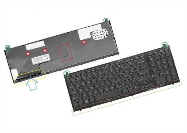 Teclado HP Probook 4520s 4525s Ing c/ marco - Imagen 2